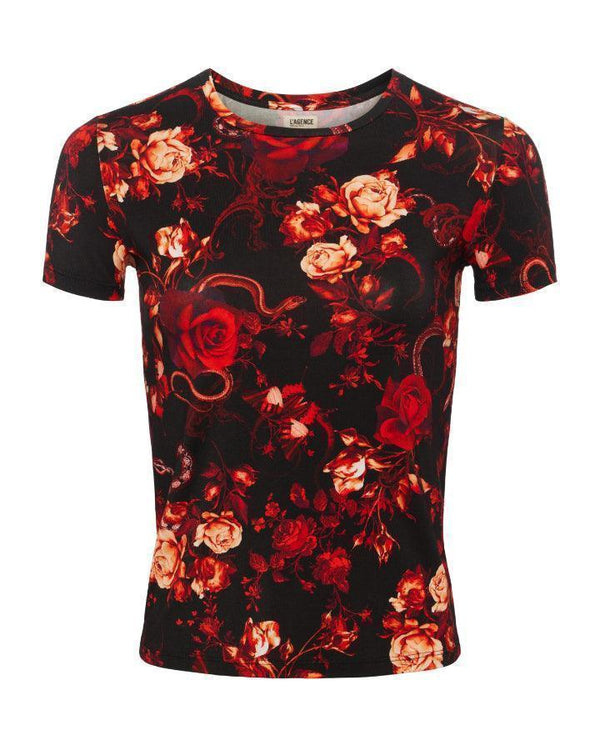 L'Agence Ressi Baroque Floral Tee