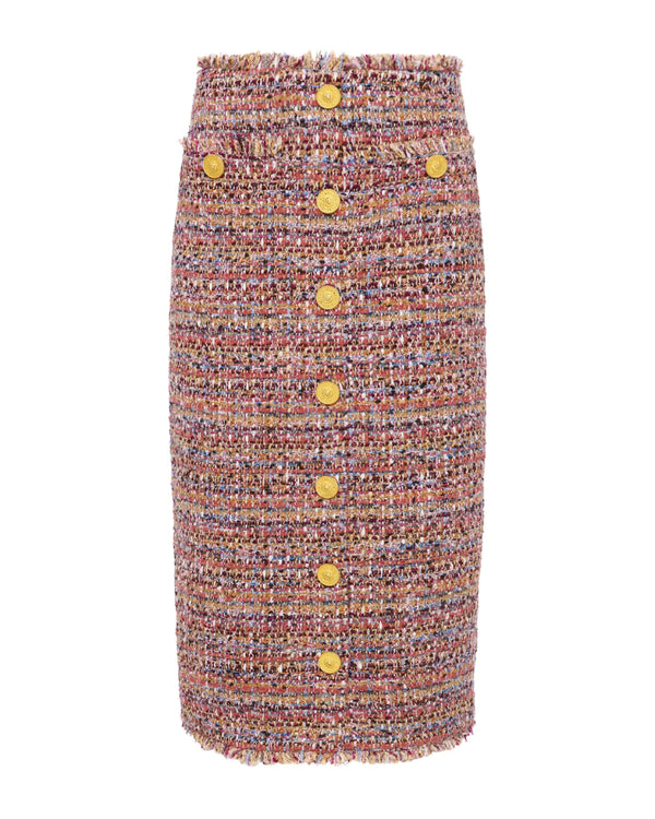 L'Agence Tai Tweed Midi Skirt