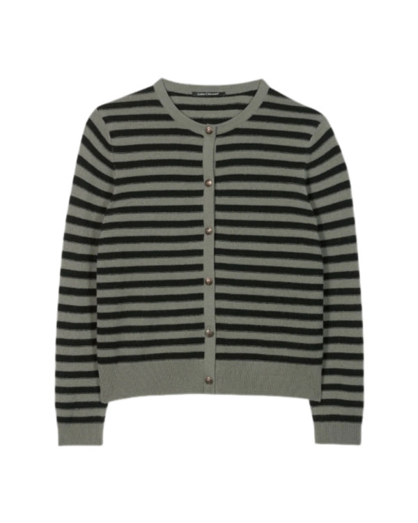 Luisa Cerano Cashmere Blend Stripe Cardigan