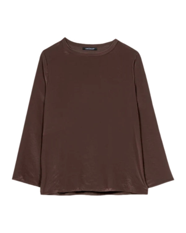 Luisa Cerano Crushed Mixed Media Top