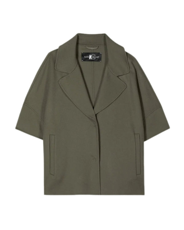 Luisa Cerano Double Face Wool Cape