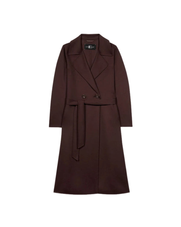 Luisa Cerano Double Face Wool Coat With Belt