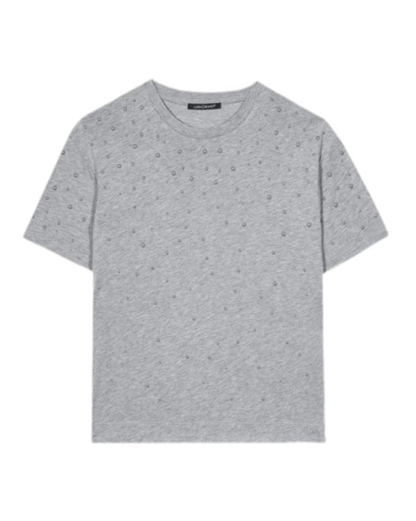 Luisa Cerano Pearl Beaded Tee