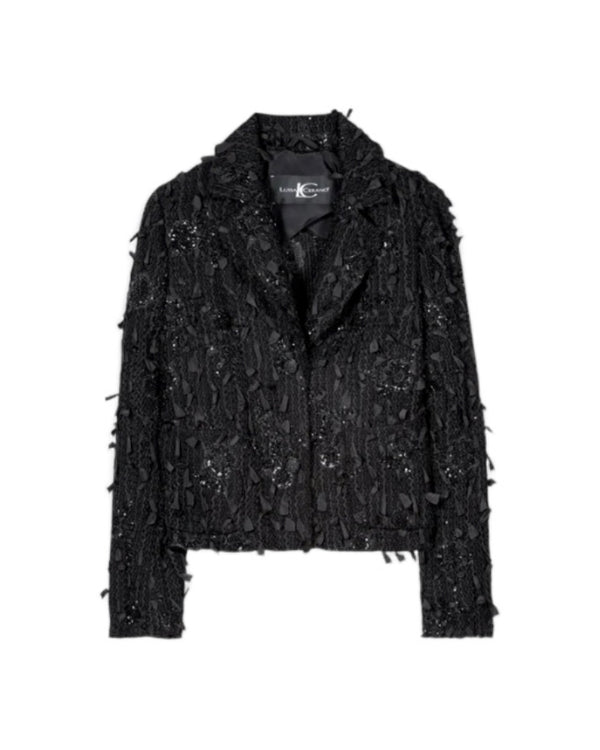 Luisa Cerano Sequin Bead Tweed Jacket