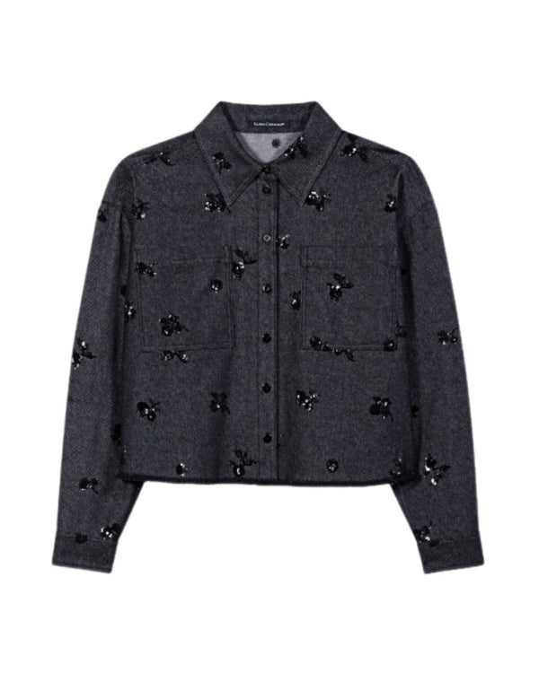 Luisa Cerano Sequin Denim Shaket
