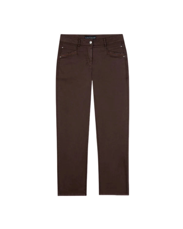 Luisa Cerano Straight Cut Brushed Pant