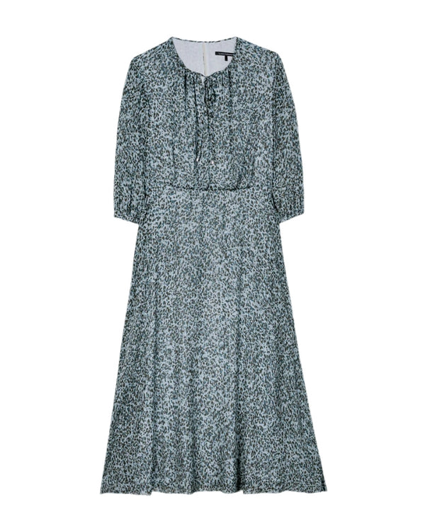 Luisa Cerano Baby Animal Print Midi Dress