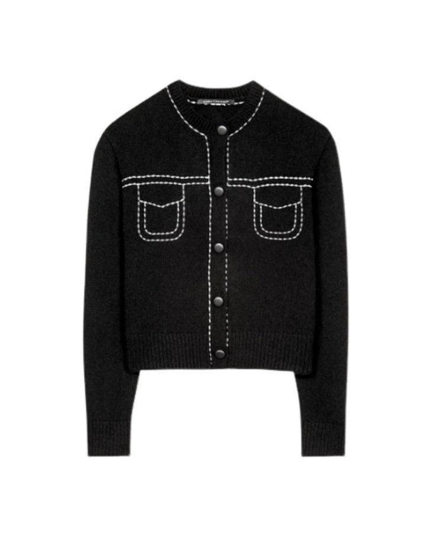 Luisa Cerano Embroidered Contours Cardi