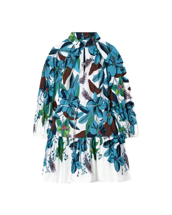 Luisa Cerano Hawaiian Print Mini Dress