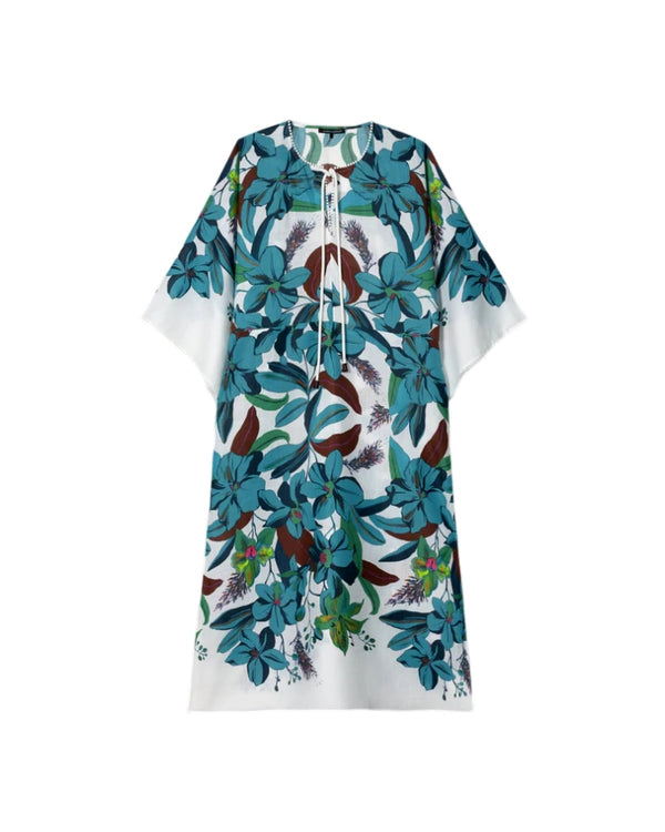 Luisa Cerano Hawaiian Print Tunic Dress