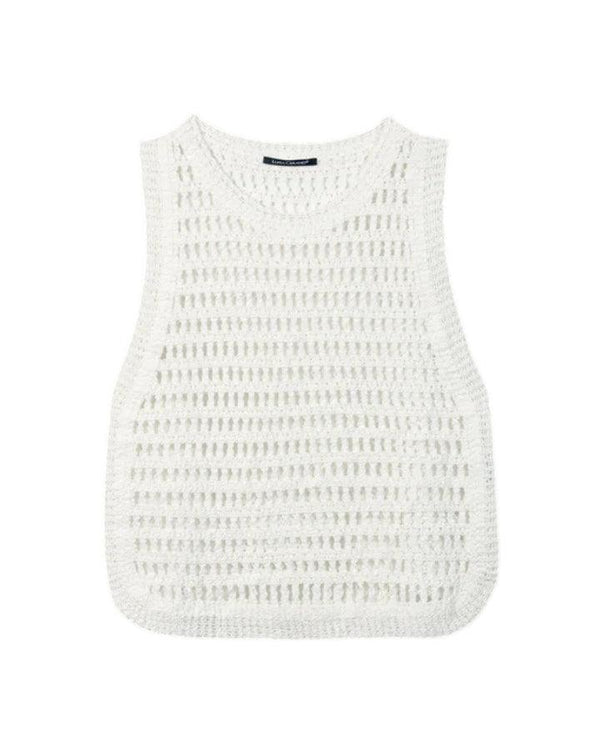 Luisa Cerano Loose Weave Knit Vest