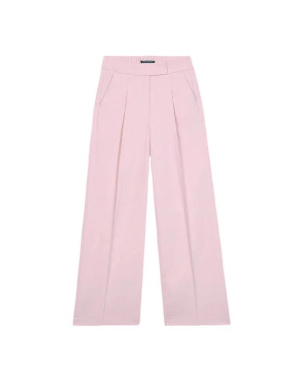 Luisa Cerano Pleated Twill Wide Leg Pant