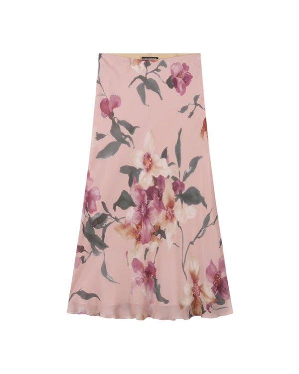 Luisa Cerano Floral Print Maxi Skirt