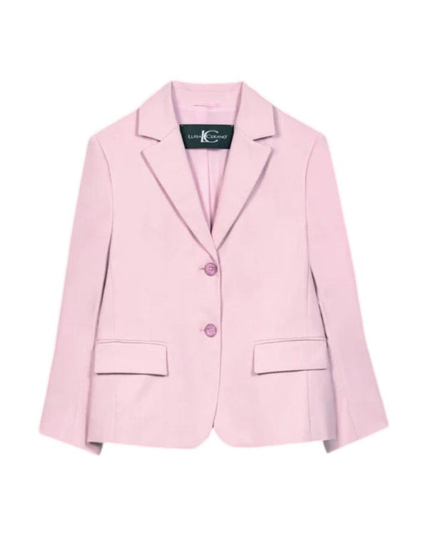 Luisa Cerano Twill Two Button Blazer