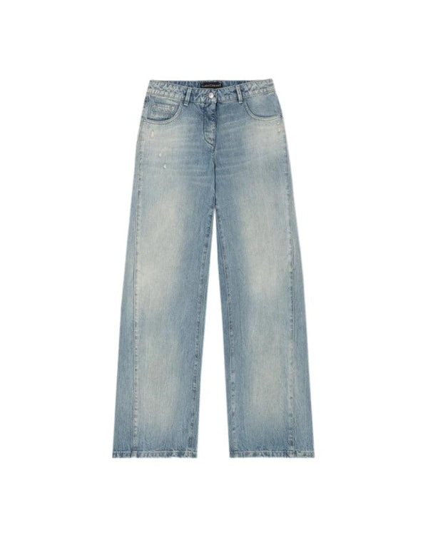 Luisa Cerano Vintage Wide Leg Panel Insert Jeans