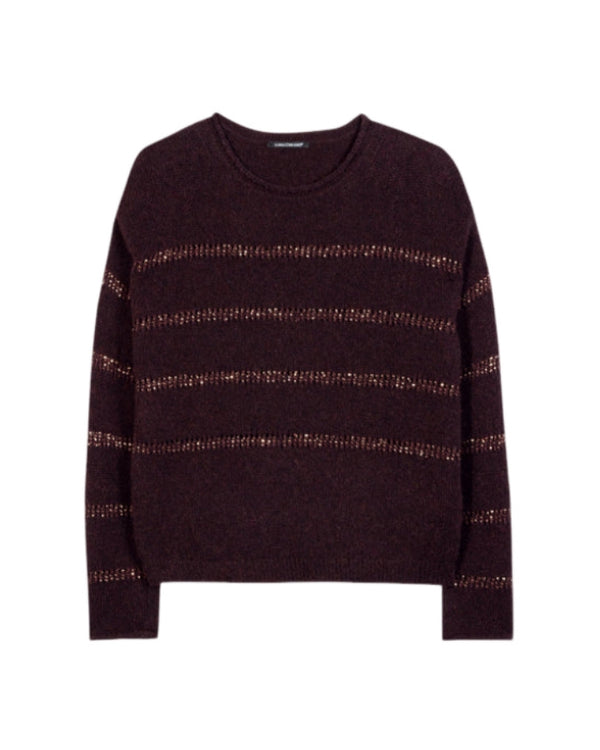 Luisa Cerano Longsleeve Knit With Sparkly Lines