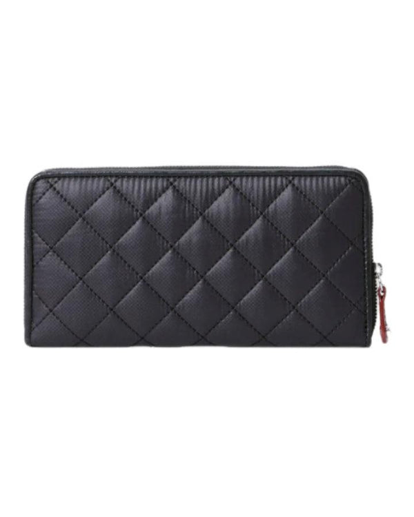 MZ Wallace Black Long Crosby Wallet
