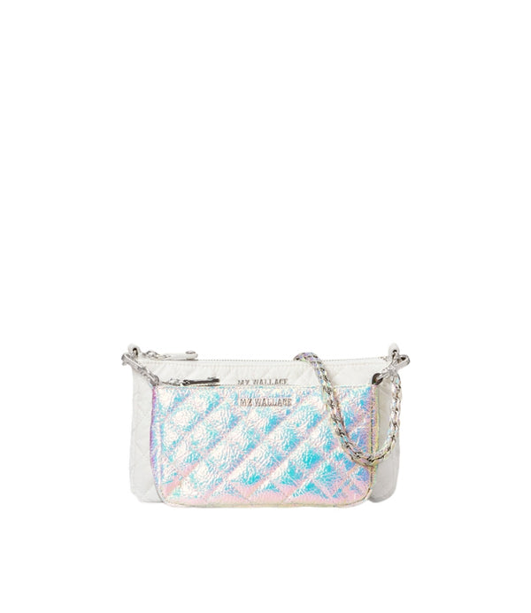 MZ Wallace Opal Chalk Crosby Convertible Crossbody
