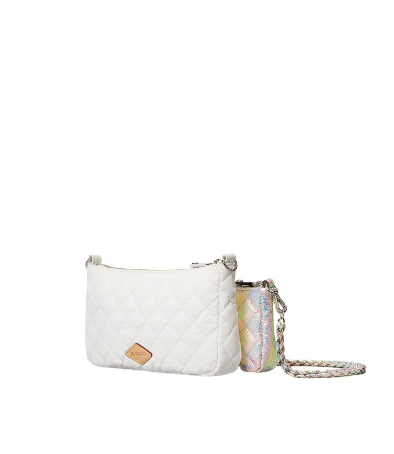MZ Wallace Opal Chalk Crosby Convertible Crossbody – BLU'S