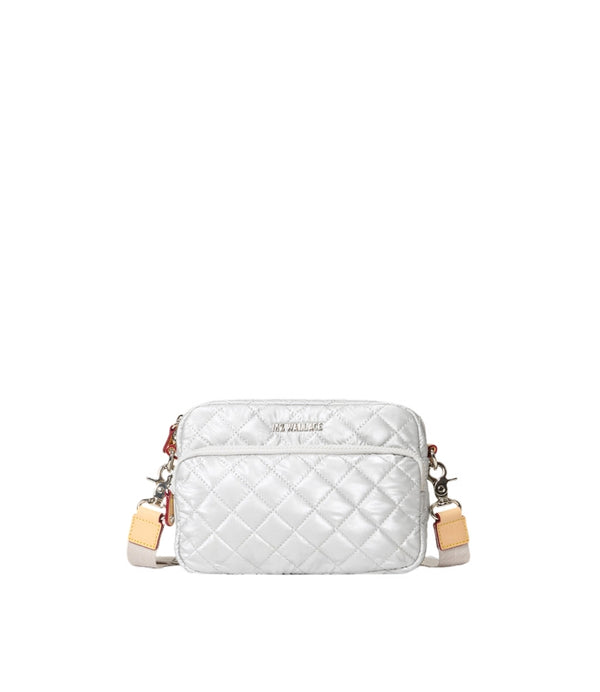 MZ Wallace Oyster Metallic Small Metro Camera Bag