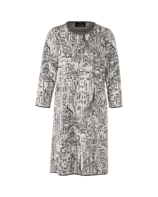 Marc Cain City Jacquard Print Knit Dress