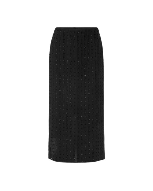 Marc Cain Tiny Beaded Sparkle Pattern Pencil Skirt