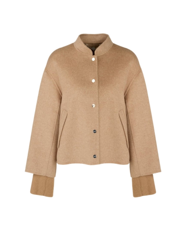 Marc Cain Wool Detachable Cuff Coat