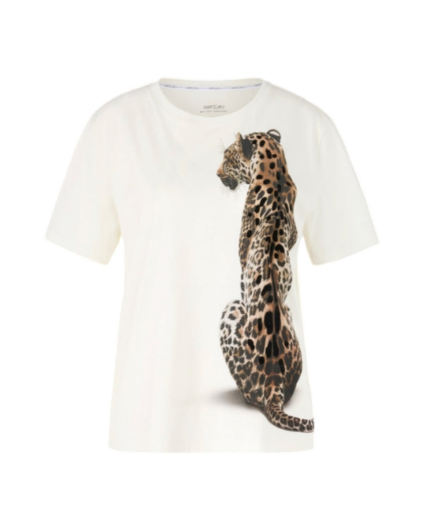 Marc Cain Placed Leopard Print T-Shirt