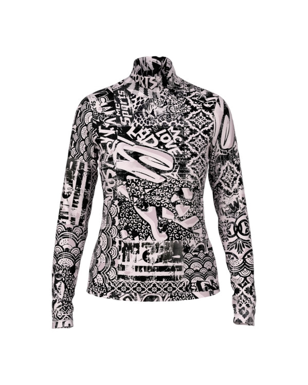Marc Cain Multi Print Turtleneck