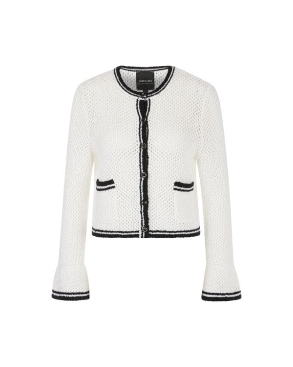 Marc Cain Airy Lace Pattern Knit Cardigan
