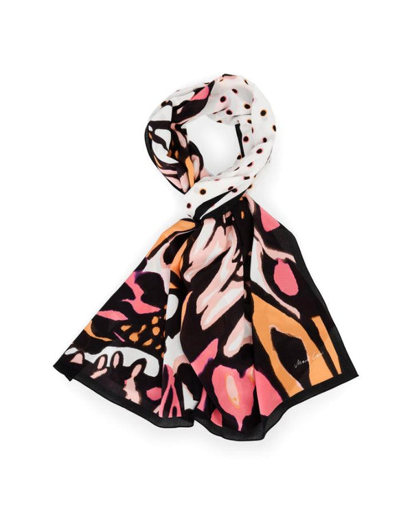 Marc Cain Butterfly Design Silk Scarf
