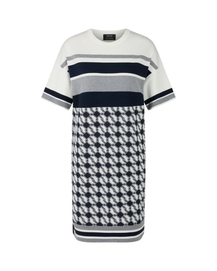 Marc Cain Print Stripe Knit Dress