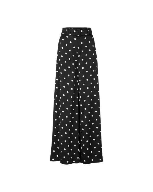 Marc Cain Waukee Polka Dot Wide Leg Pant