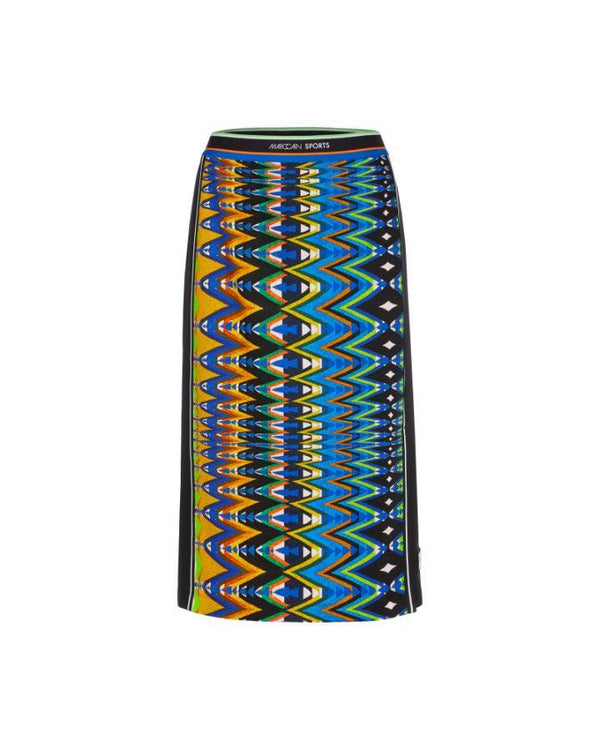 Marc Cain Harlequin Print Scuba Pencil Skirt