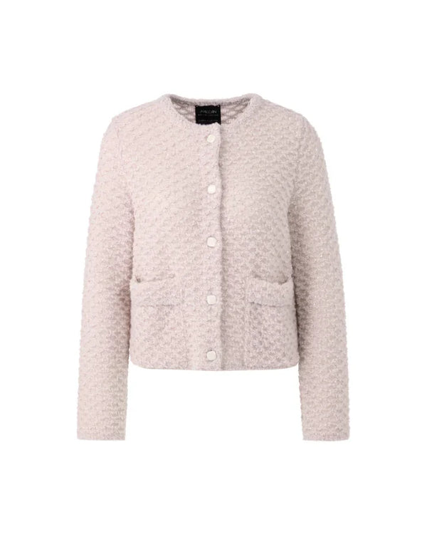 Marc Cain Round Neck Alpaca Blend Knit Jacket