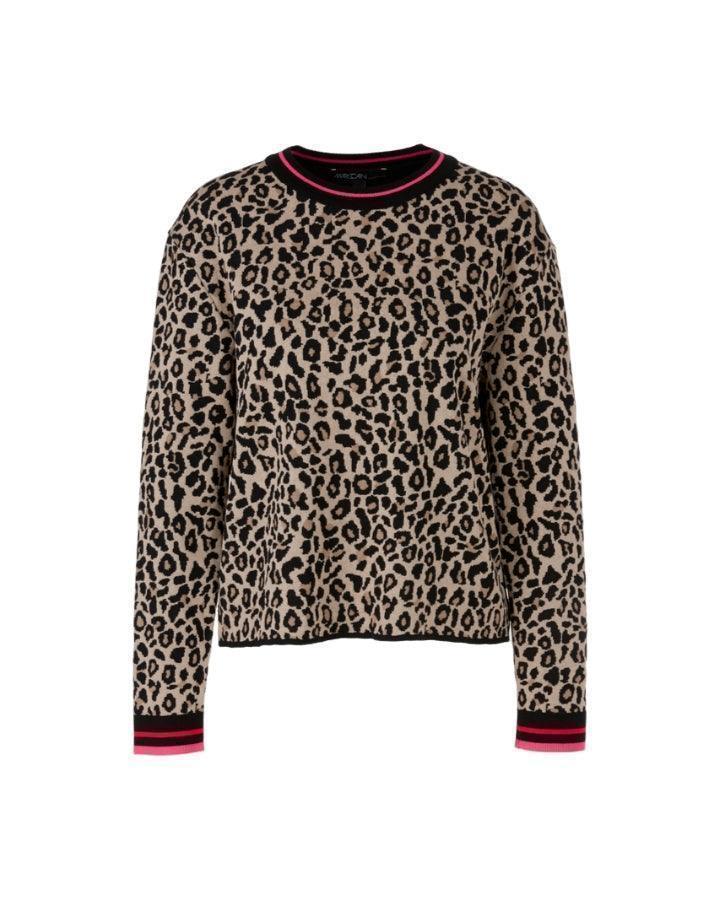 Marc Cain Leopard Print Mix Pullover