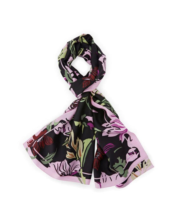 Marc Cain Floral Silk Oblong Scarf