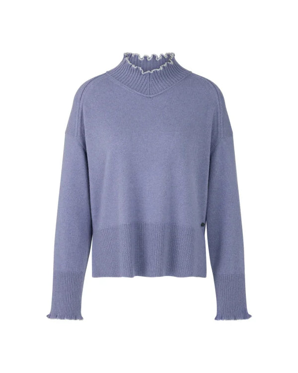 Marc Cain Flutter Neck Cashmere Pullover