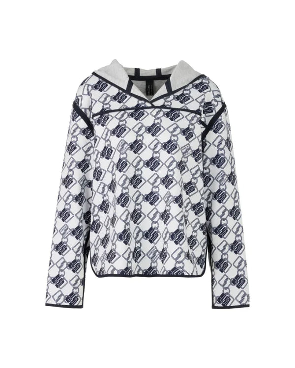 Marc Cain Reversible Trim Hoodie Sweatshirt