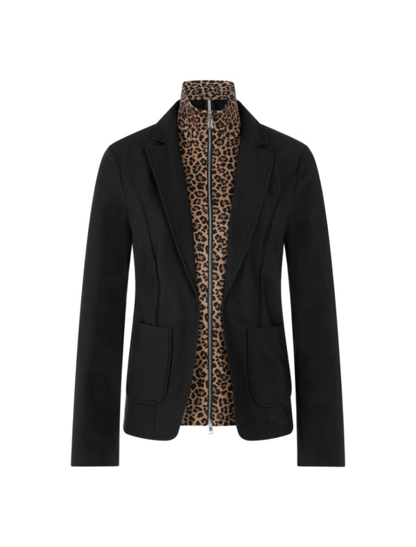 Marc Cain Scuba Dickey Jacket With Leo Print