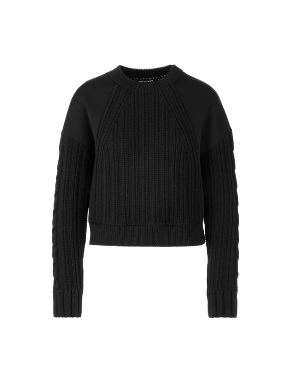 Marc Cain Wool Jersey Crop Pullover