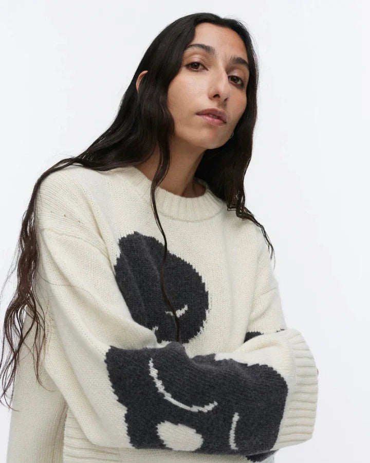 Marimekko Luonto Tumma Knitted Wool Pullover – BLU'S