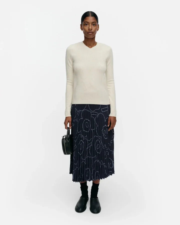 Marimekko Rullata Piirto Unikko Knit Pullover – BLU