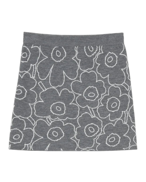 Marimekko Vapaus Piirto Unikko Knitted Skirt