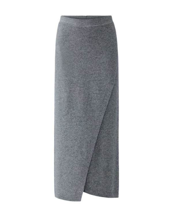 Oui Knitted Pull On Skirt With Crossover