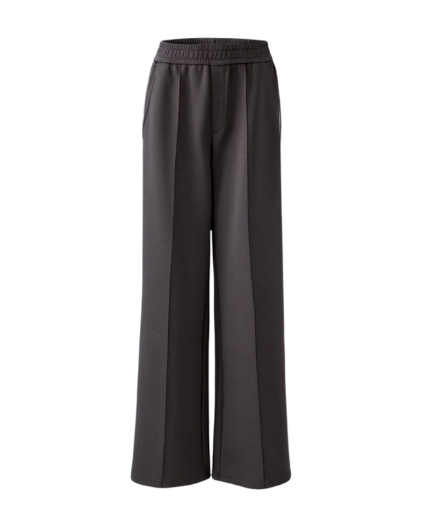 Oui Slip-On Pant With Sporty Stripe