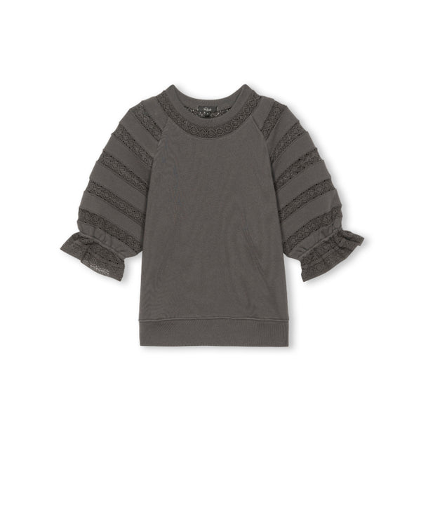 Rails Aggy Sleeve Detail Sweatshirt