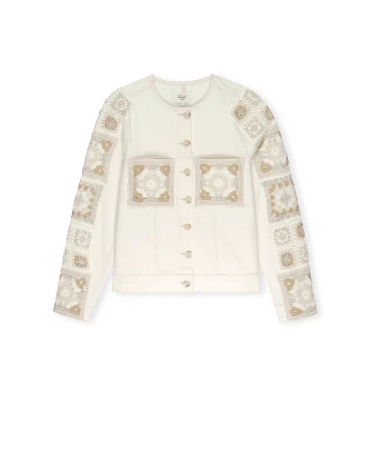 Rails Lido Crochet Detail Denim Jacket