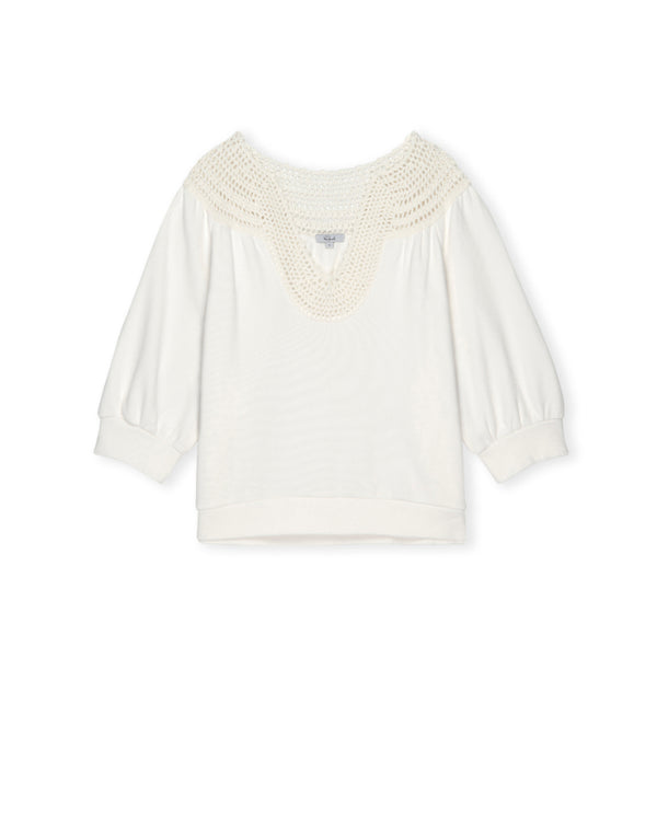 Rails Mariposa Crochet Detail Pullover
