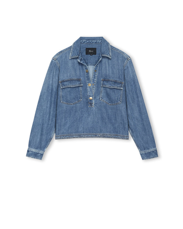 Rails Ports Cropped Denim Shirt